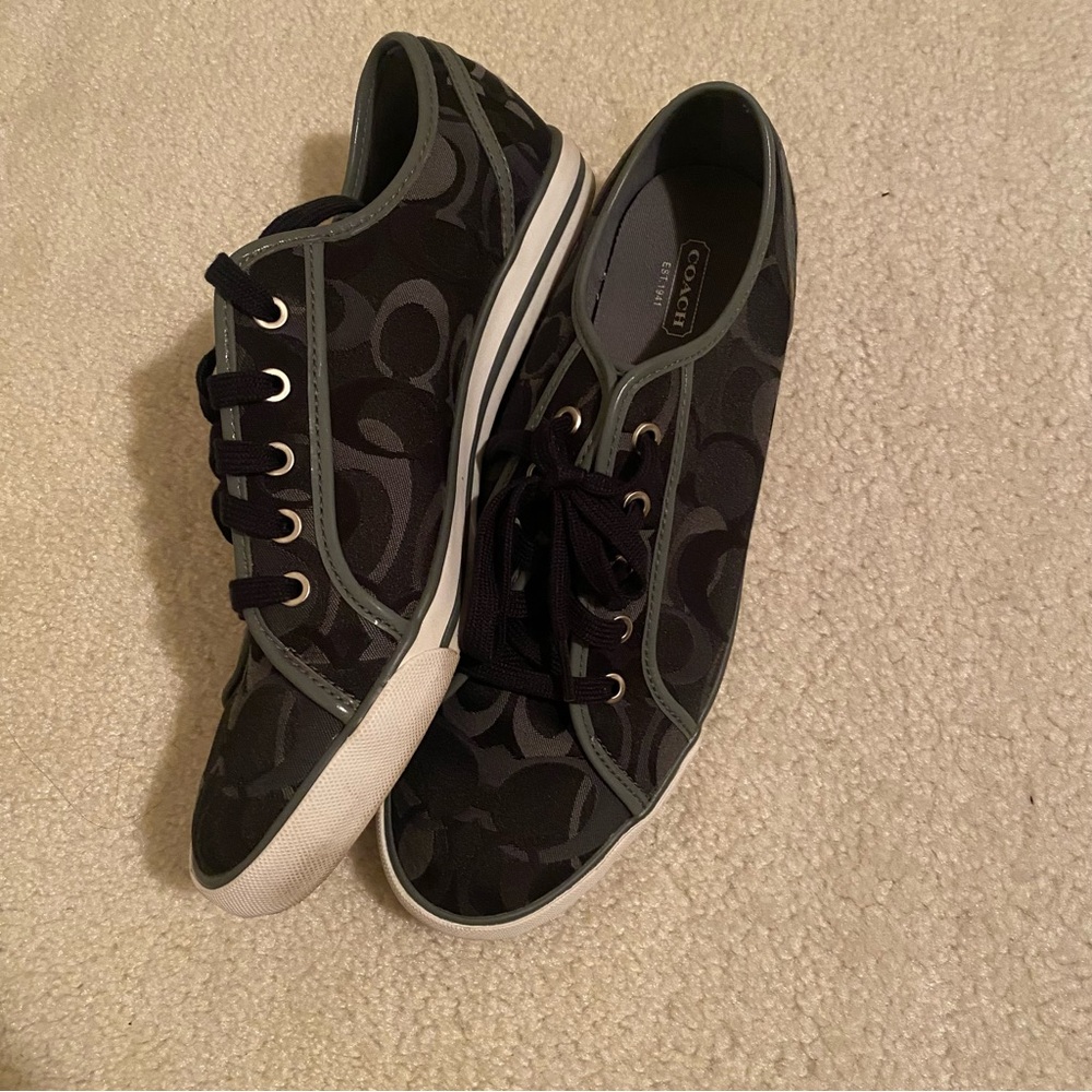 Coach Black and Gray Women's Sneakers - Picture 6 of 9